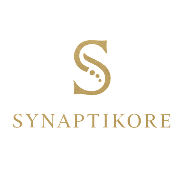 Gold logo with a stylized 'S' and text on a white background